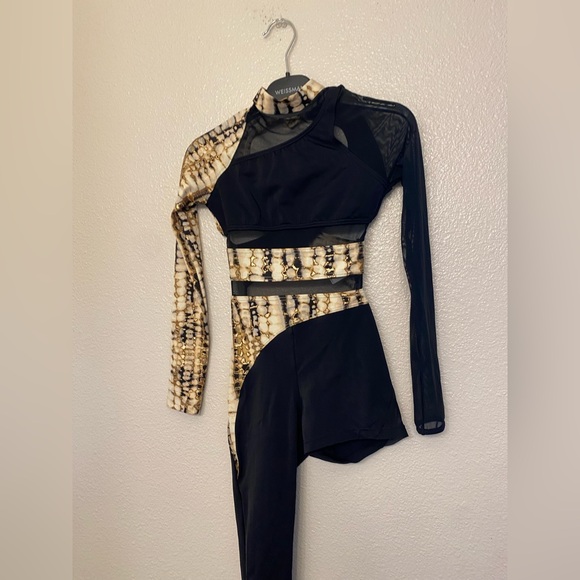 WEISSMAN Elite Dance Costume unitard Yellow Flicker Beat
MT11165 Snake print MC - Picture 3 of 12